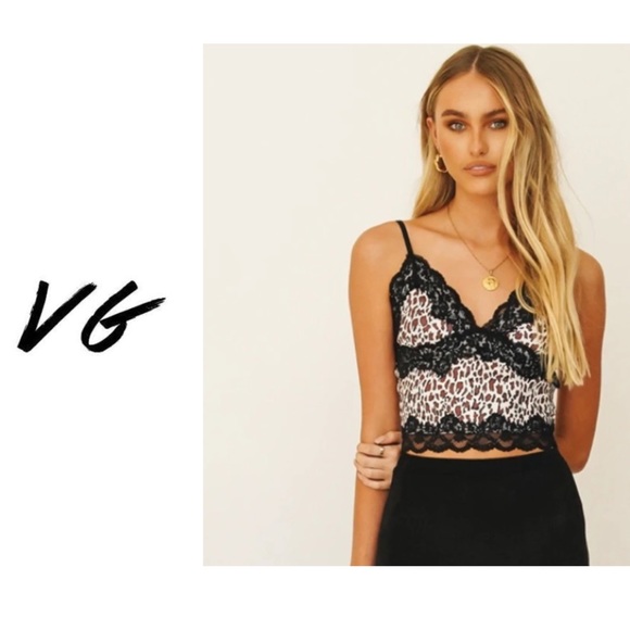 Verge Girl Tops - VERGE GIRL - All The Right Moves Cami Leopard